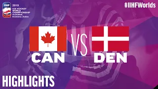 Canada vs. Denmark - Game Highlights - #IIHFWorlds 2019