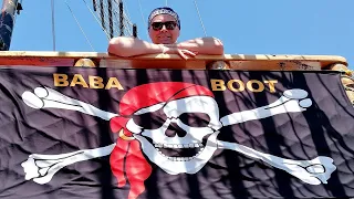 Турция.Сиде.Морская прогулка.Пиратский корабль Baba Boot.Turkey.Side.Sea Walk.Pirate Party.