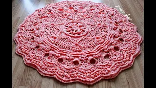 crochet home rug #85/crochet mandala/mandala de ganchillo/háčkovaná mandala/mandala all'uncinetto