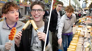 British Uni Students try Everything at a Korean Market!