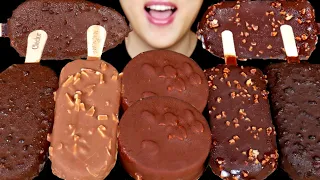 ASMR DARK + MILK CHOCOLATE ICE CREAM 🍦🍫MAGNUM,  GOOGOO, CHOCOLATE PARTY 초콜릿 아이스크림 먹방 EATING SOUNDS.