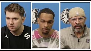 Dallas Mavs Interviews Before LA Clippers Playoff Matchup: Luka Doncic, PJ Washington, Jason Kidd