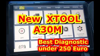 New Xtool Anyscan A30M. Best Diagnostic 2021 under 250 Euros. Review and NEW Special Function.
