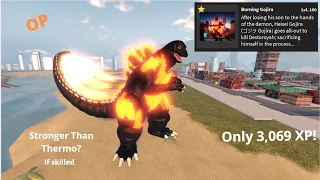 How Powerful Is MAX Burning Gojira? (OP) (Stronger than Thermo?) - Kaiju Universe