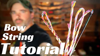 HOW TO- FLEMISH TWIST BOW STRING- NO JIG- [Recurve and Longbow]