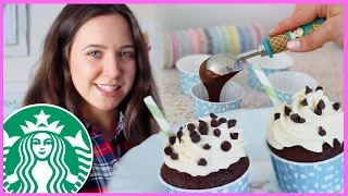 Starbucks Inspired Double Chocolatey Chip Frappuccino Cupcakes with SweetEmelyne!