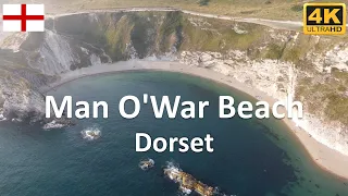 Man O'War Beach | Lulworth | Jurassic Coast | Dorset | England | UK - 4k