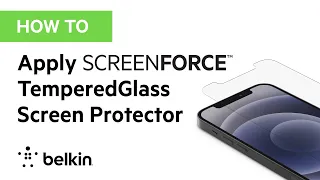How To: Apply Your SCREENFORCE™ TemperedGlass Screen Protector with Easy Alignment Stickers