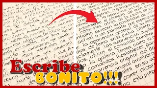 CÓMO ESCRIBIR BONITO 🌿 | Mejora tu LETRA de molde FÁCIL y RÁPIDO ✍