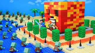 PRESTON World's Most SECURITY HOUSE BATTLE in Minecraft - Lego Minecraft Animation