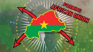 I formed AFRICAN UNION as BURKINA FASO in Rise of Nations