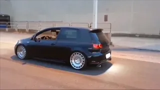 CRAZY MK6 GTI Backfires and SHOOTS FLAMES