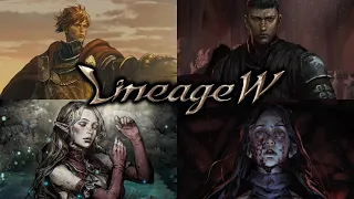 Lineage W Gameplay All 4 Classes Story/Intro/Skills (Monarch, Knight, Elf, Mage)