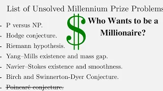 How to become a Millionaire | Millennium Problem | Muhammed Mustaqim