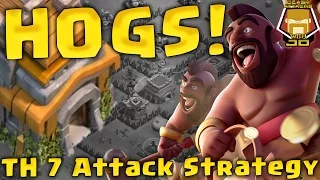 Hogs! TH 7 | 3 Star Attack Strategy | Clash of Clans