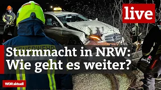 Unwetter und Sturm Xandra wütete in NRW: Das ist die Bilanz der Nacht | WDR aktuell