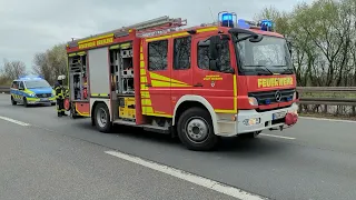 A46 Dreieck Wanlo: Schwerer Verkehrsunfall kurz vor dem Autobahnkreuz