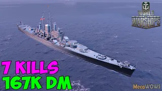 World of WarShips | Des Moines | 7 KILLS | 282K Damage - Replay Gameplay 1080p 60 fps