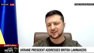 Ukraine's President Zelenskyy addresses UK lawmakers