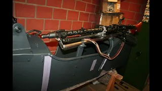 Zündapp KS600 Wehrmachtsgespann: Mounting the MG34 accessories on the sidecar