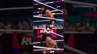 WWE 2K24 vs WWE 2K23 ( Roman Reigns Spear Comparison )