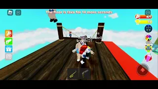 o piso e lava! jogo roblox