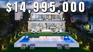 Inside a Modern Miami Beach MEGA Mansion | $14.9 MILLION