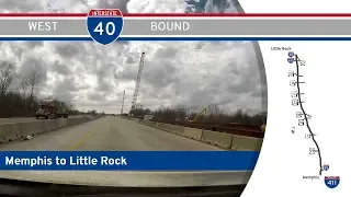 Interstate 40 - Memphis to Little Rock - Arkansas |  Drive America's Highways 🚙