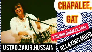 ustad zakir hussain solo tabla punjabi dhamar taal short video play chapalee gat relaxing mood