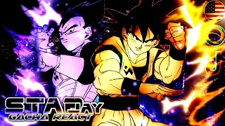 🇧🇷🇺🇲Past Saiyans React to Goku and Vegeta (Dragon Ball Z) Tiktok G.A