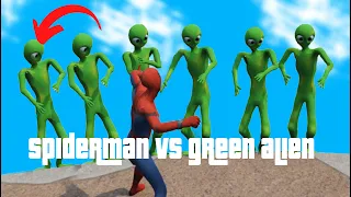 GTA 5 Spiderman vs Green Alien Dance Dame Tu Cosita