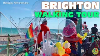 Brighton Walking Tour 4K | Summer 2021 Walking Tour Brighton | City Walk England