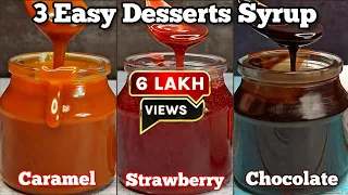 Homemade Strawberry, Chocolate & Caramel Syrup/Sauce Recipe | Better Than Hershey's