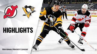Devils @ Penguins 4/24/21 | NHL Highlights