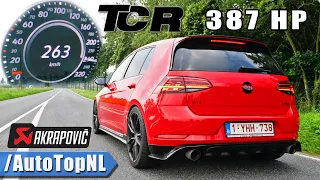 387HP VW Golf GTI TCR *AKRAPOVIC* DECAT SOUND & ACCELERATION by AutoTopNL