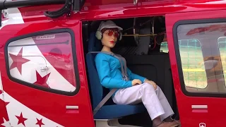 HUGE XXXL RC BELL-429 SCALE TURBINE MODEL HELICOPTER AIR ZERMATT SWITZERLAND MOUNTAIN RESCUE HELI