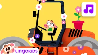 WHEELS ON THE BUS with VEHICLES 🚌🏍️🚜| Songs For Kids | Lingokids