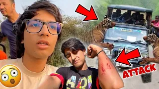 Tiger Ne Attack Kar Diya  😱😭 || Sourav Joshi vlogs