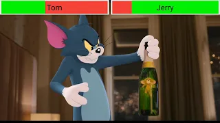 Tom & Jerry (2021) Hotel Room Battle with healthbars