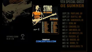 Sting Adds More Dates to My Songs 2023 North American Tour