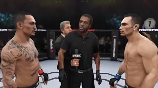 Max Holloway vs. Tony Ferguson (EA Sports UFC 3) - CPU vs. CPU - Crazy UFC 👊🤪