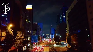 [City Ambience]Tokyo Night Walk in Shiodome /Town Sound/City Sound/@Sound Forest