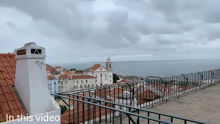 Miradouro de Santa Luzia viewpoint  Lisbon Portugal Walking Tour