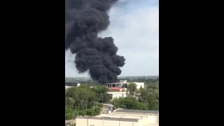 Пожар в Новосибирске 14.06.2016