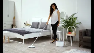 iMop Spin Mop and Bucket Floor Cleaning System with Award Winning Patented Internal Water Filtration