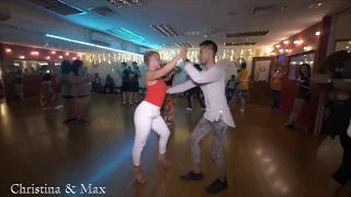 Christina (KC) & Max - BACHATA SOCIAL IN SINGAPORE / One Direction - Night Changes (Dj Alejandro)