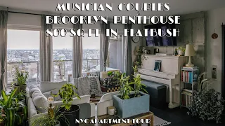 Inside a 800sqft/74sqm Brooklyn Penthouse of a Musician Couple | NYC Apartment Tour