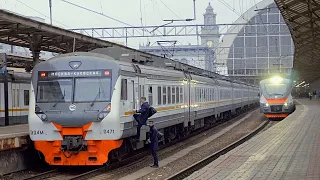 Local Trains 🚂 Russian Railways (RZD). Moscow Kievsky Railway Station