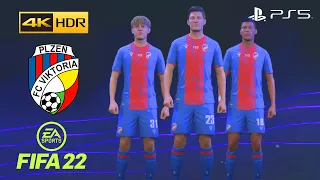 VIKTORIA PLZEŇ on FIFA 22 PS5 - Player Faces and Ratings - 4K 60FPS HDR