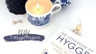 5 Hygge DIY Projects!! {Cozy Candle, Blanket, Bookmark, & More}
